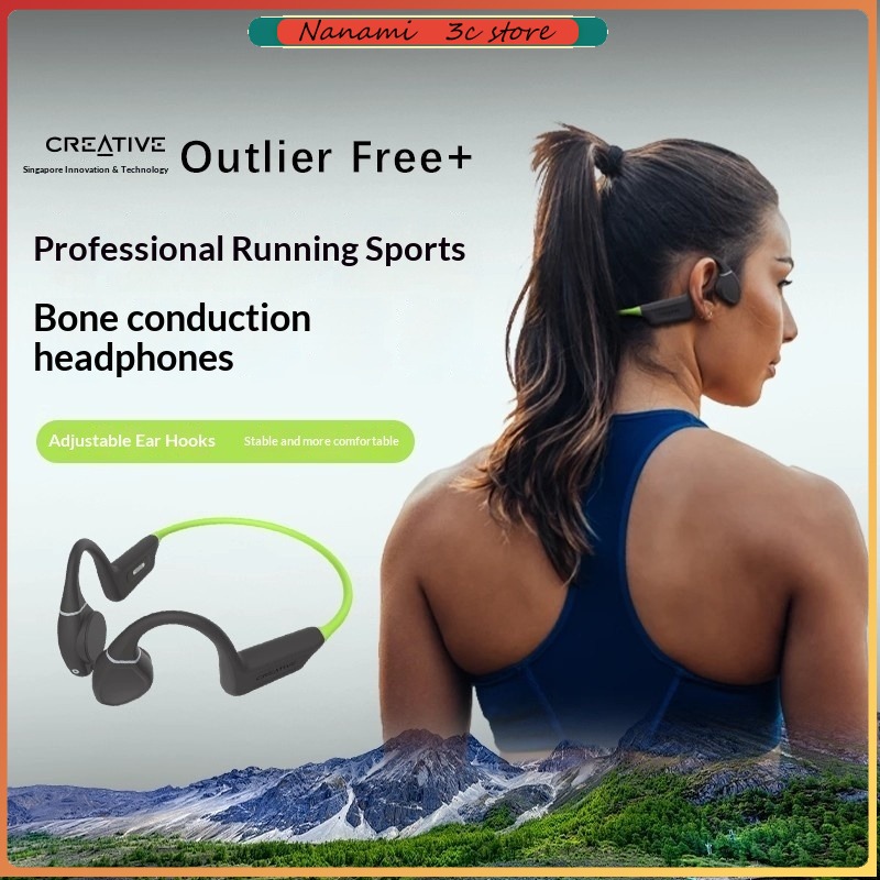Headphones Wireless - Creative Outlier-auriculares de conducción ósea, resistentes