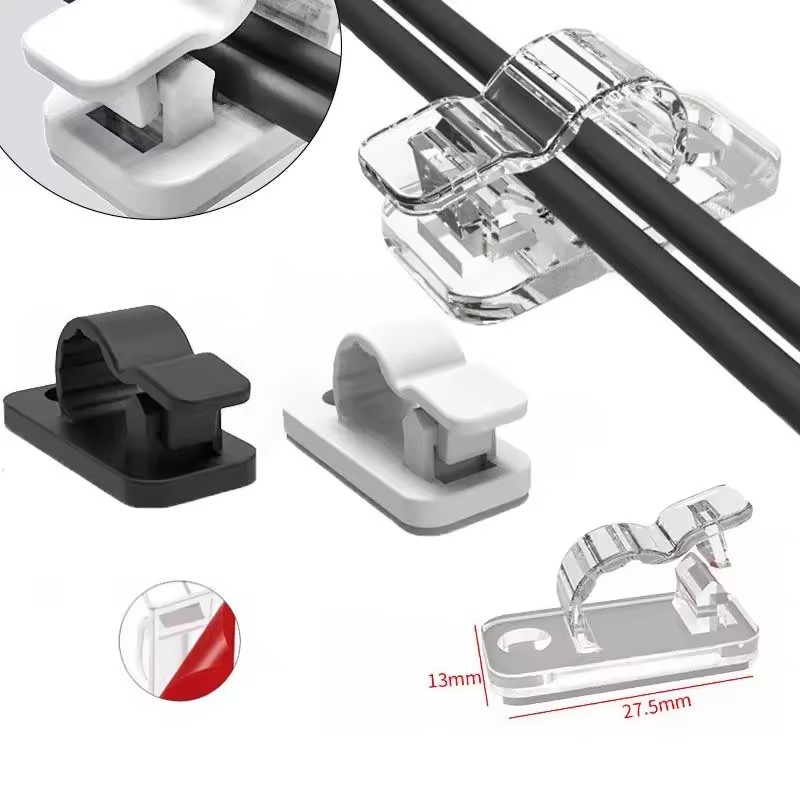 Cable Organizer - Clips autoadhesivos para cables, organizadores de