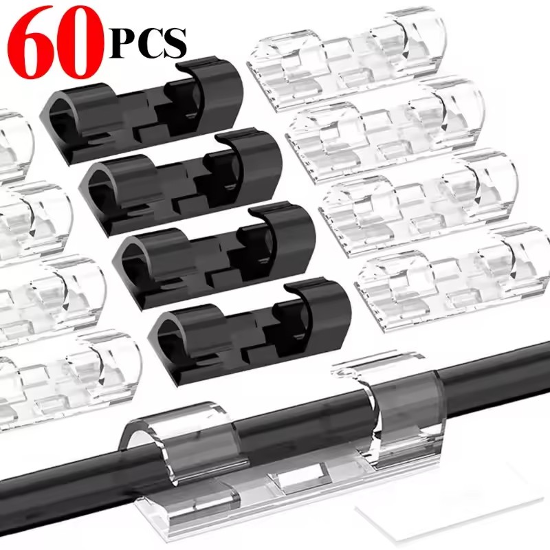 Cable Organizer - Pequeños clips organizadores de cables, soporte