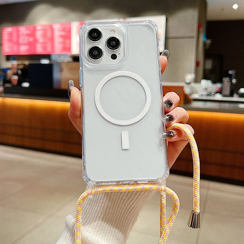 Wireless Charger - Funda magnética transparente a prueba de