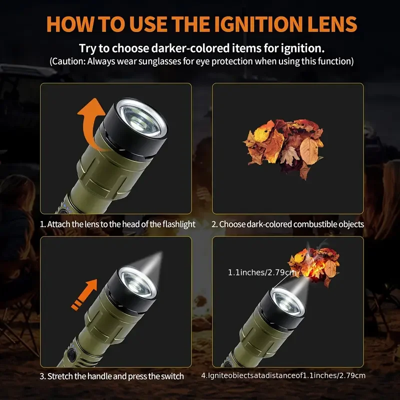 Linterna brillante con zoom y  - Power Bank reseña y precio