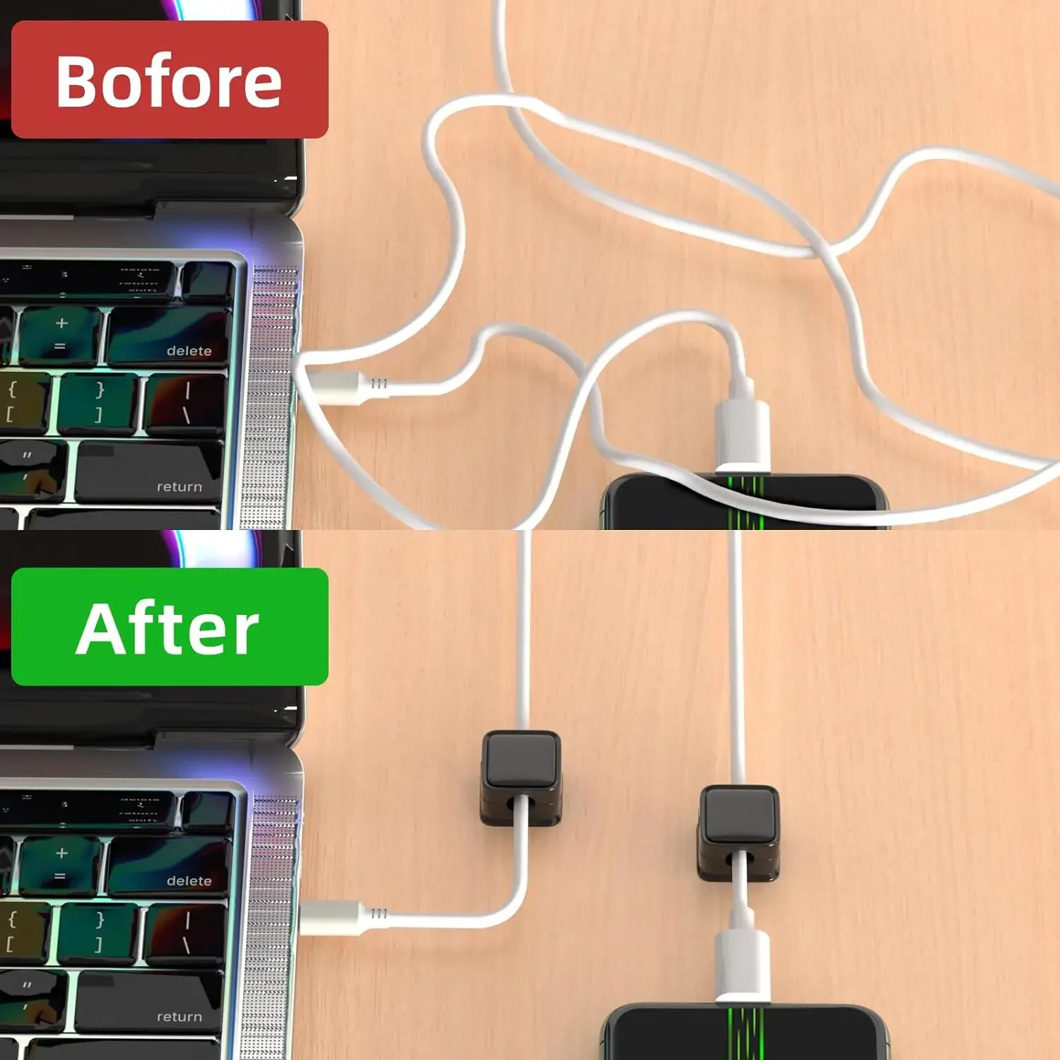Mini organizador de cables, so - Cable Organizer reseña y precio