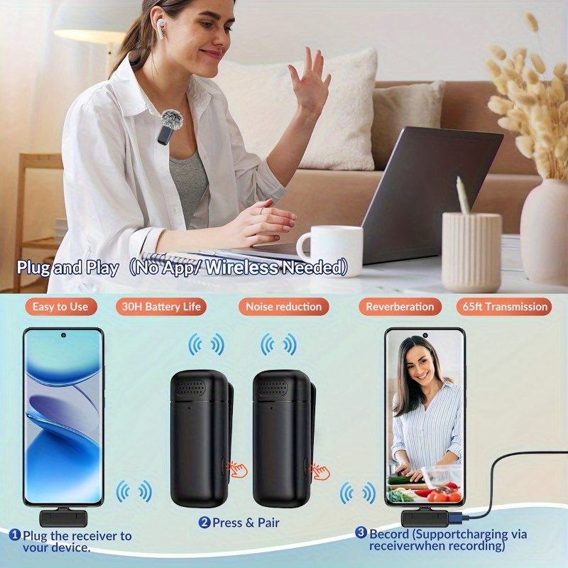 Micrófono inalámbrico de solap - Wireless Charger reseña y precio