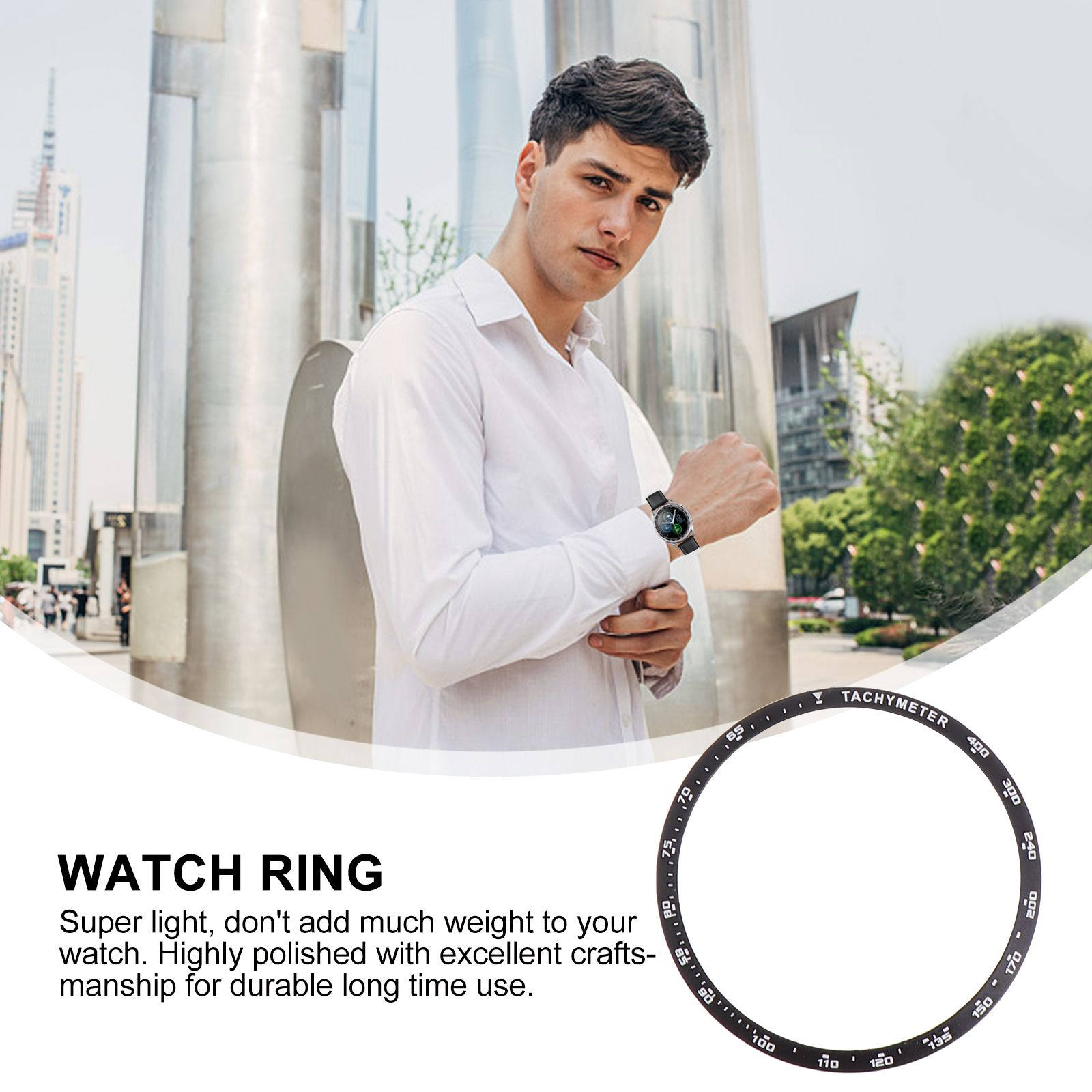 Anillo protector de aleación d - Smart Watch reseña y precio