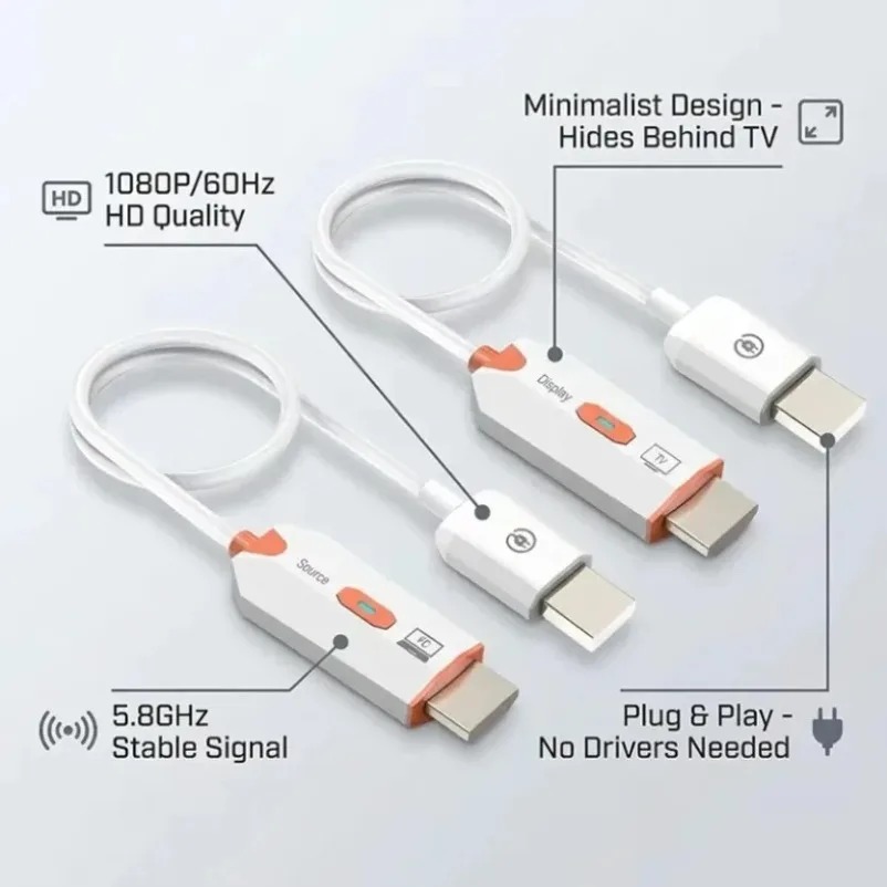 Extensor HDMI inalámbrico de 1 - Hdmi Adapter reseña y precio